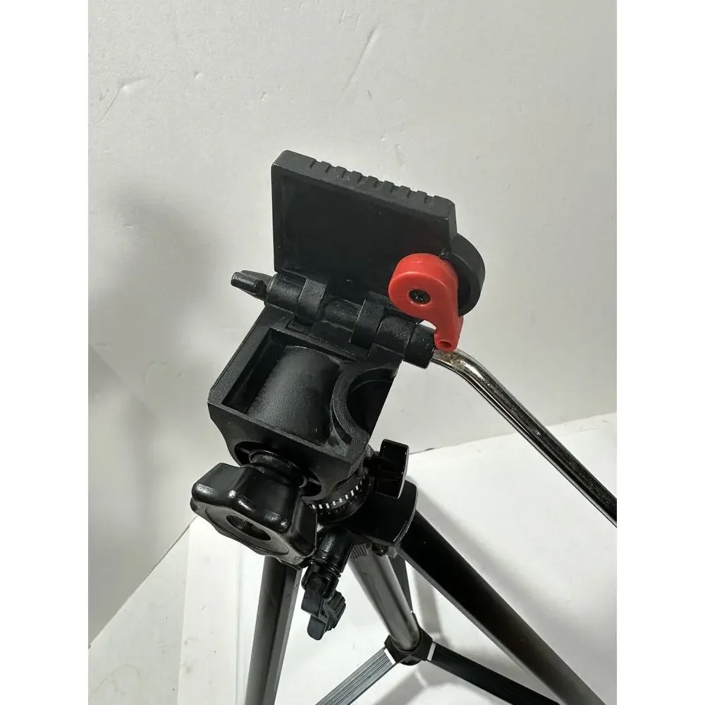 VANTAGE Photo & Video Camera Tripod Vintage Black w Elevator Weight Adjust‎